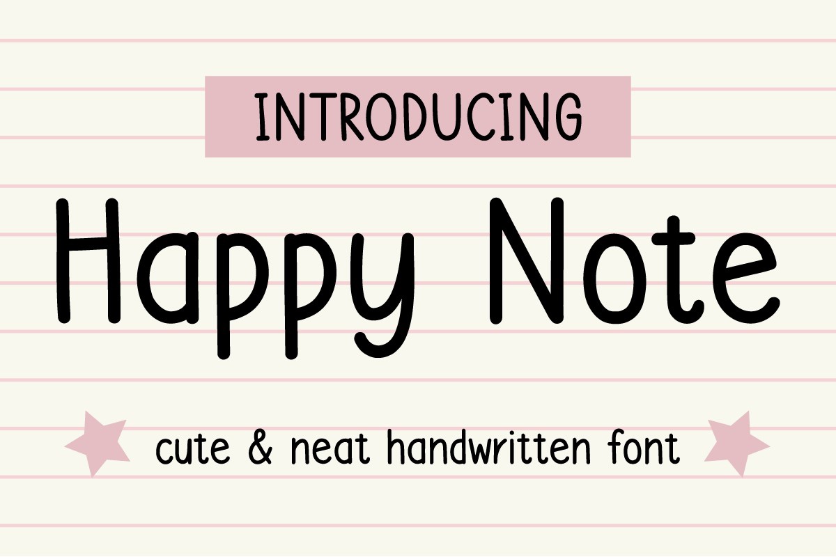 Happy Note Font