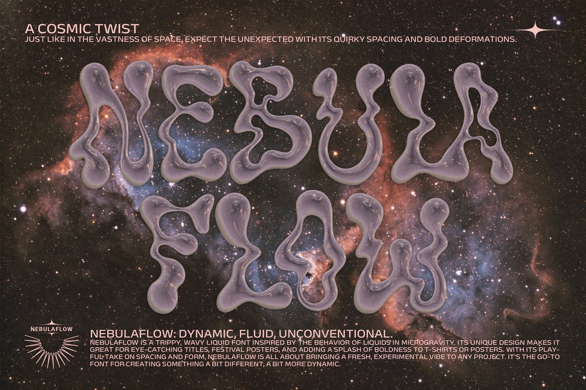 The Nebula Flow Font