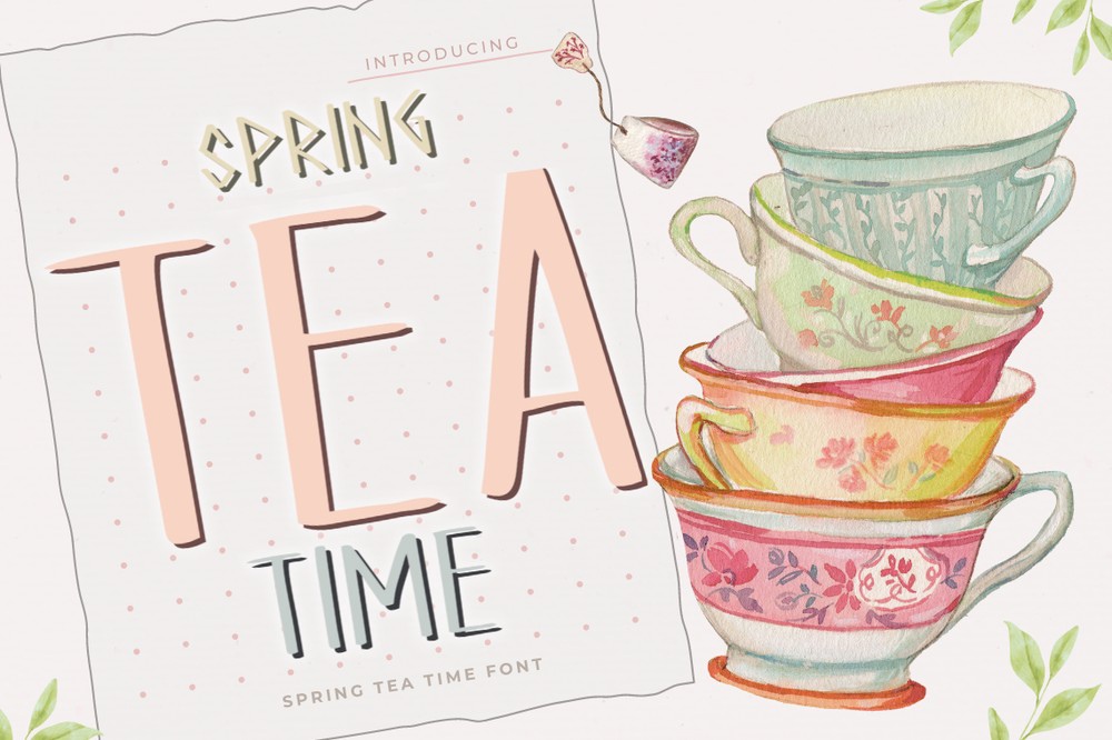 Spring Tea Time Font