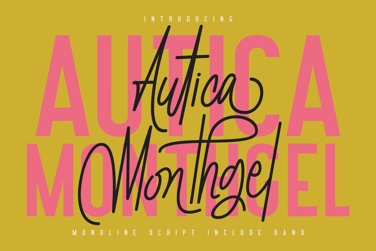 Autica Monthgel Font