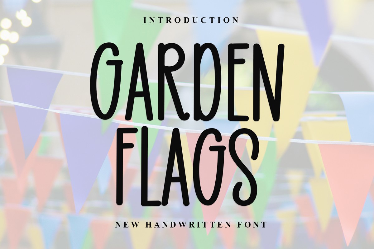 Garden Flags Font