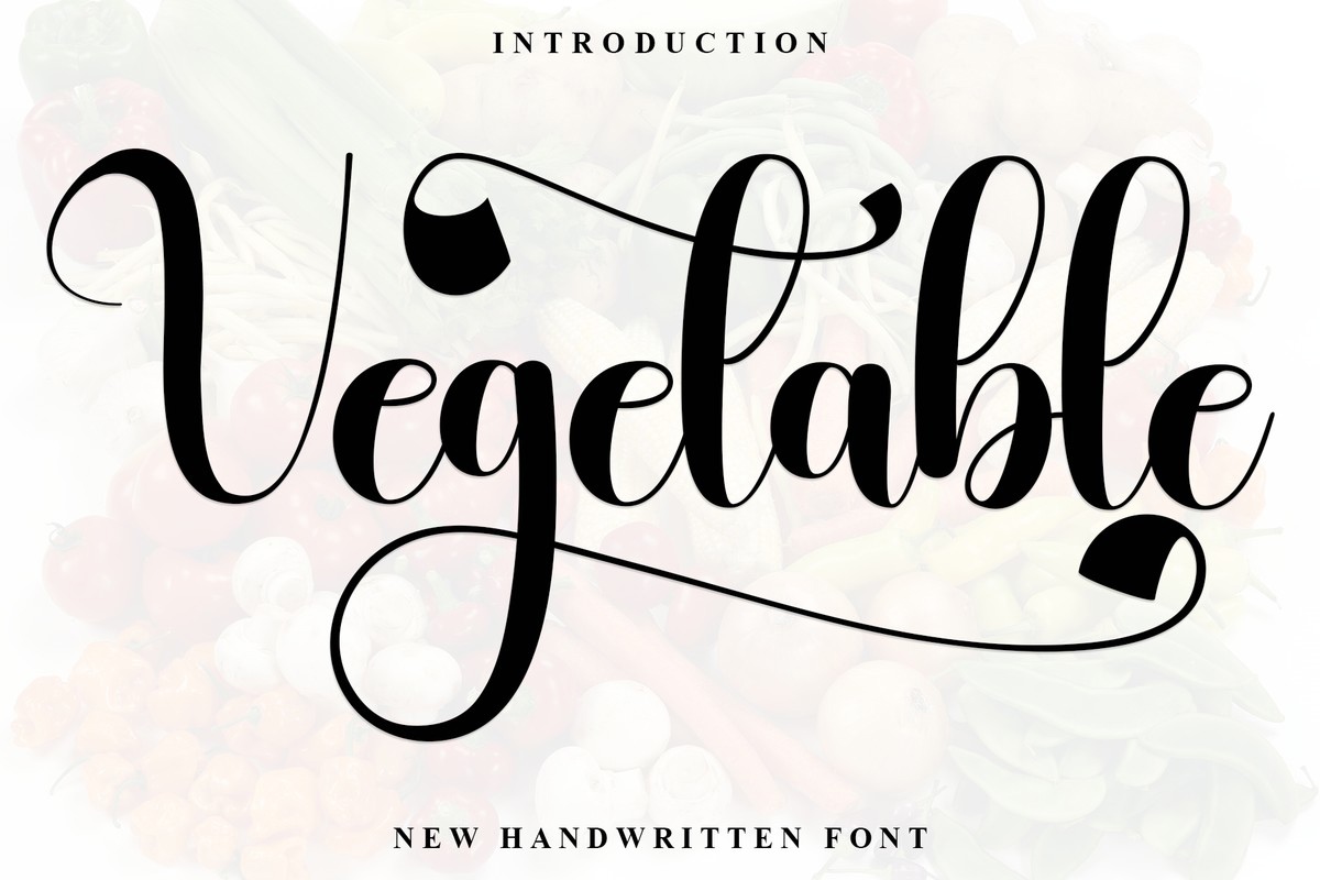 Vegetable Font