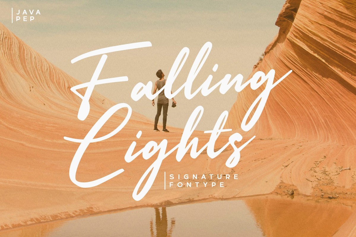 Falling Lights Font