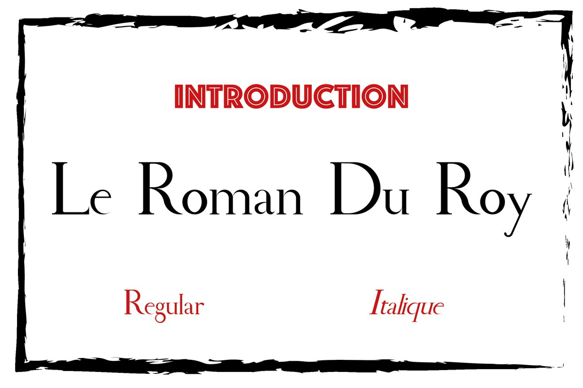 Le Roman Du Roy Font