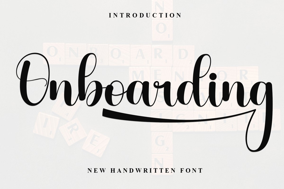 Onboarding Font