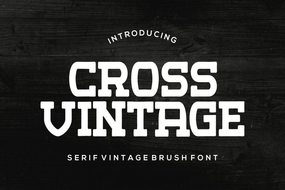 Cross Vintage Font