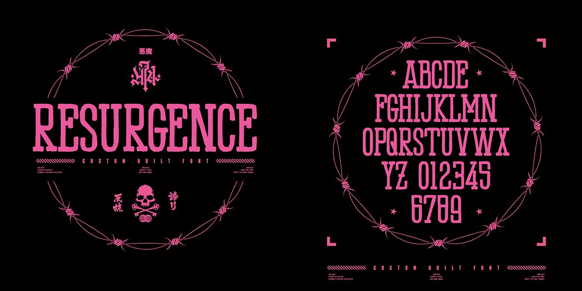 H74 Resurgence Font