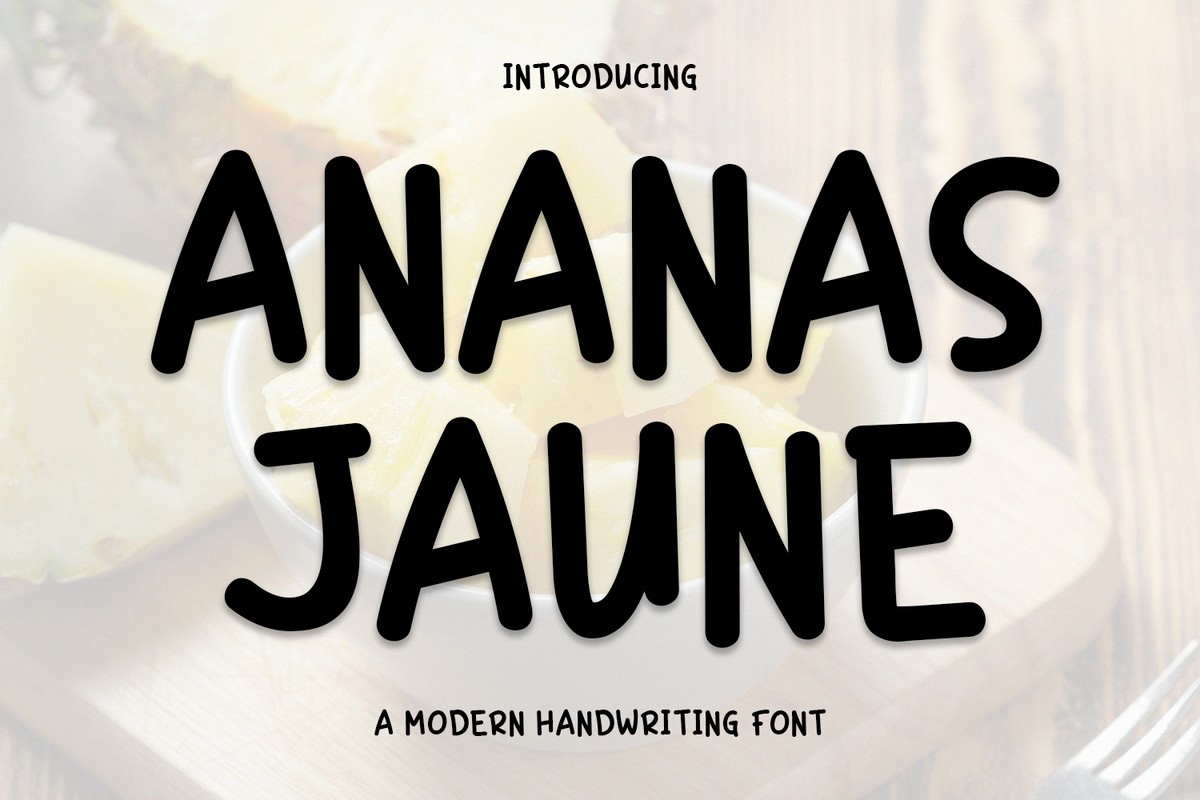 Ananas Jaune Font