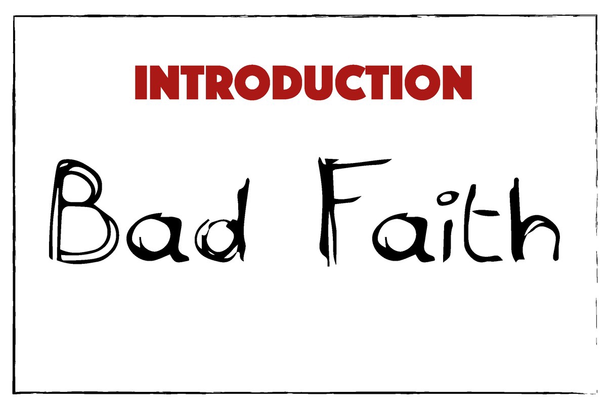 Bad Faith Font