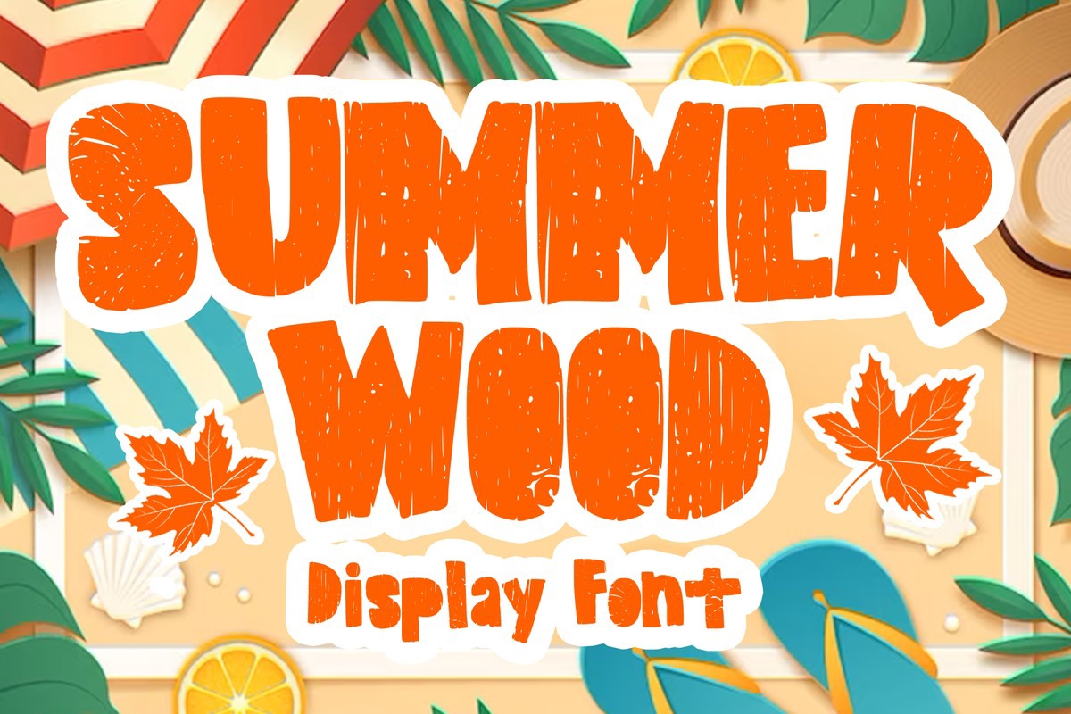 Summer Wood Font