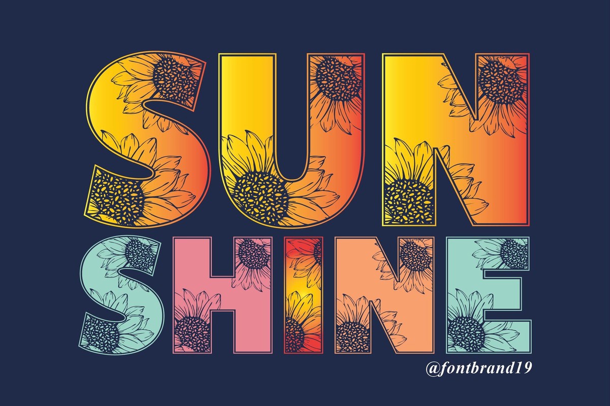 Sunshine Monogram Font