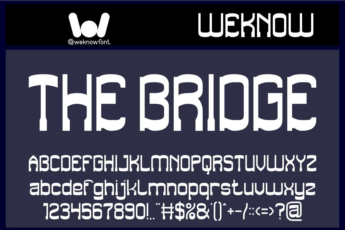 The Bridge Font