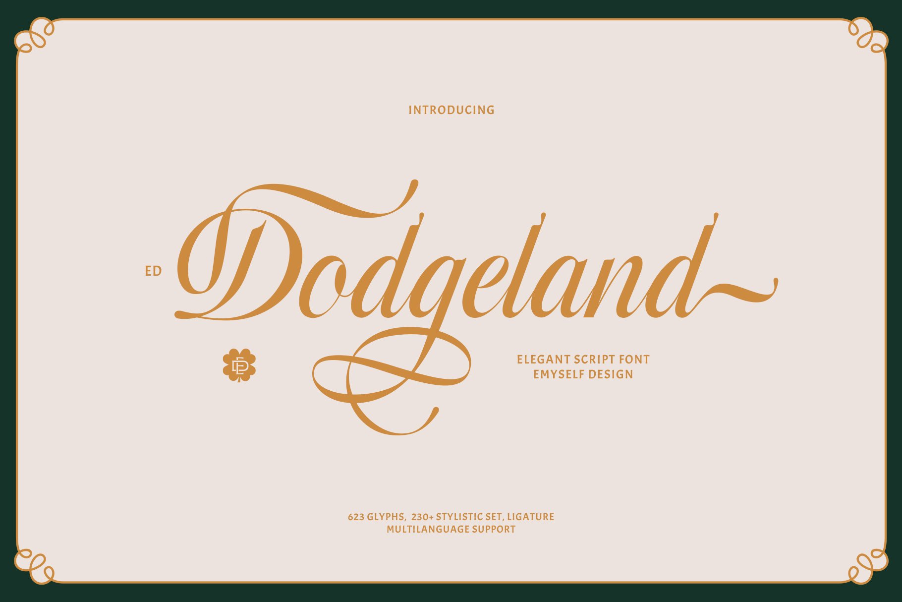 ED Dodgeland Font