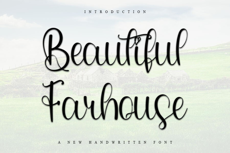 Beautiful Farmhouse Font