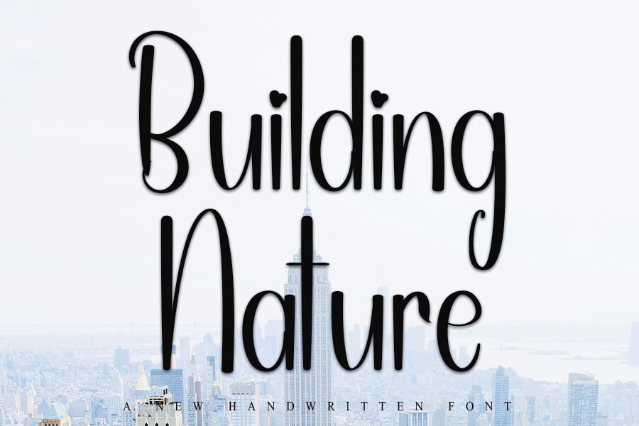 Building Nature Font