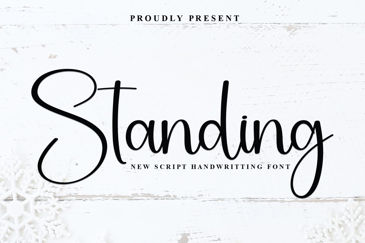 Standing Font