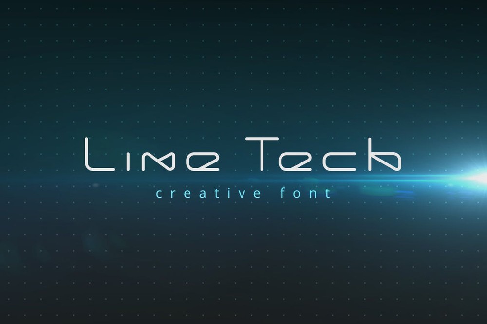 LineTech Font