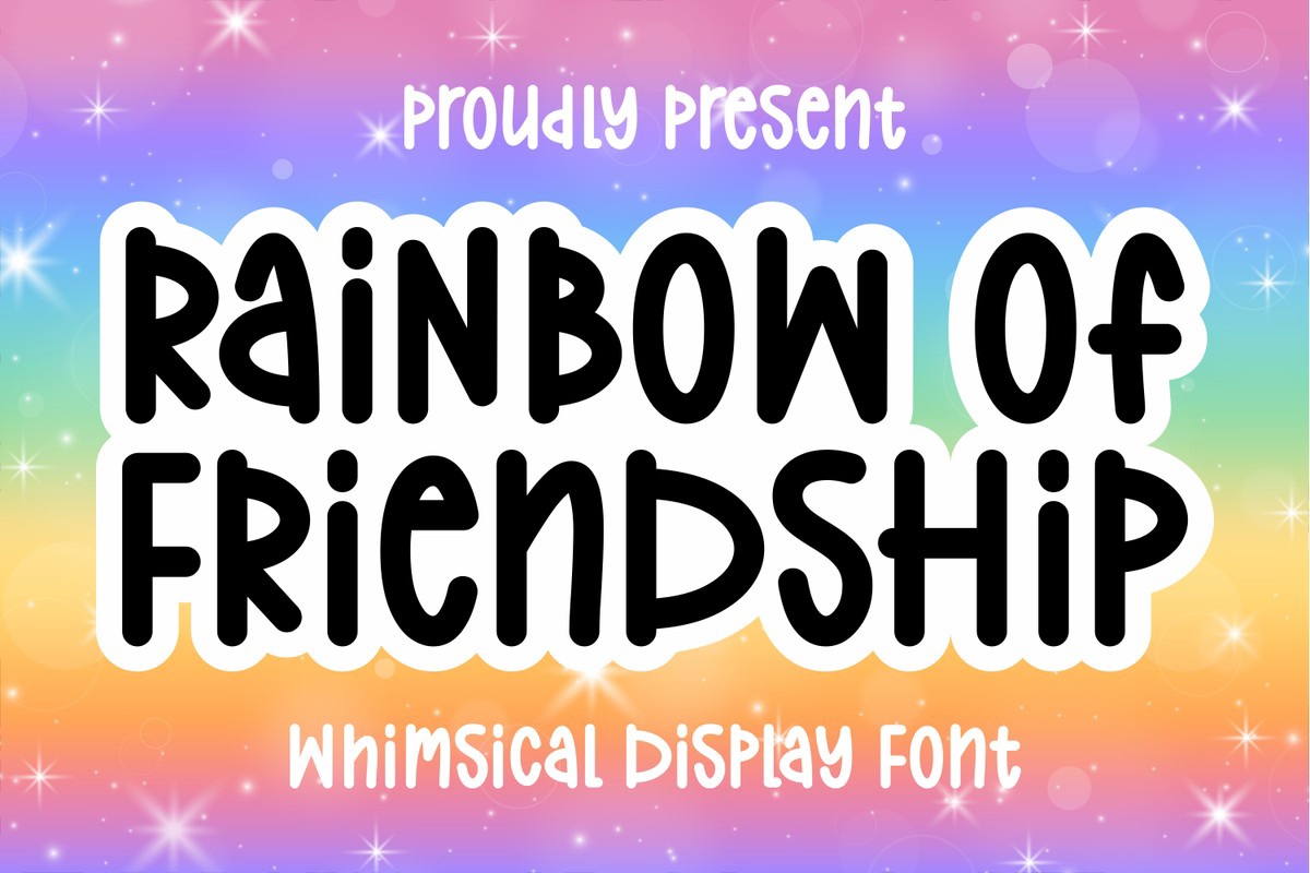 Rainbow of Friendship Font