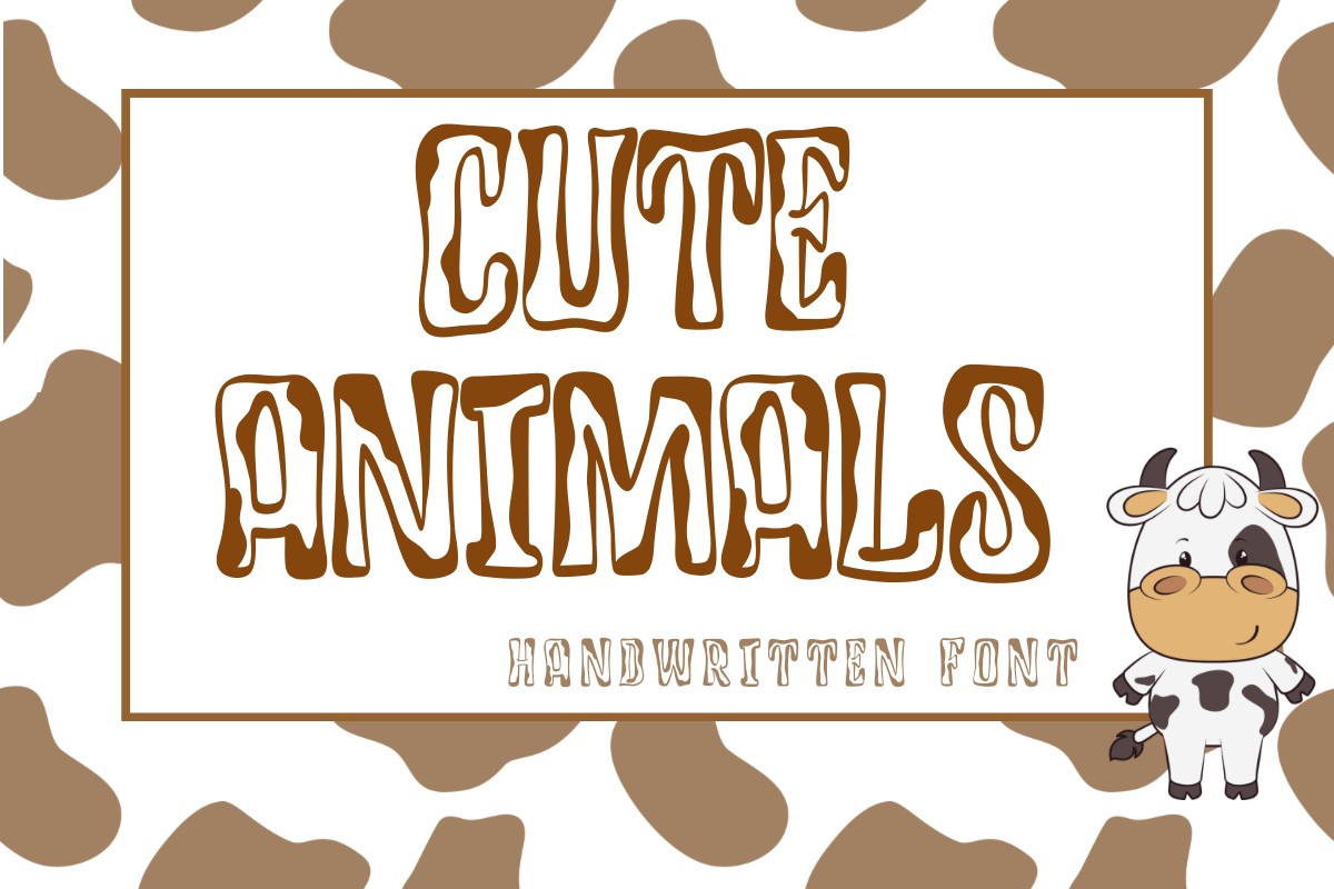 Cute Animals Font