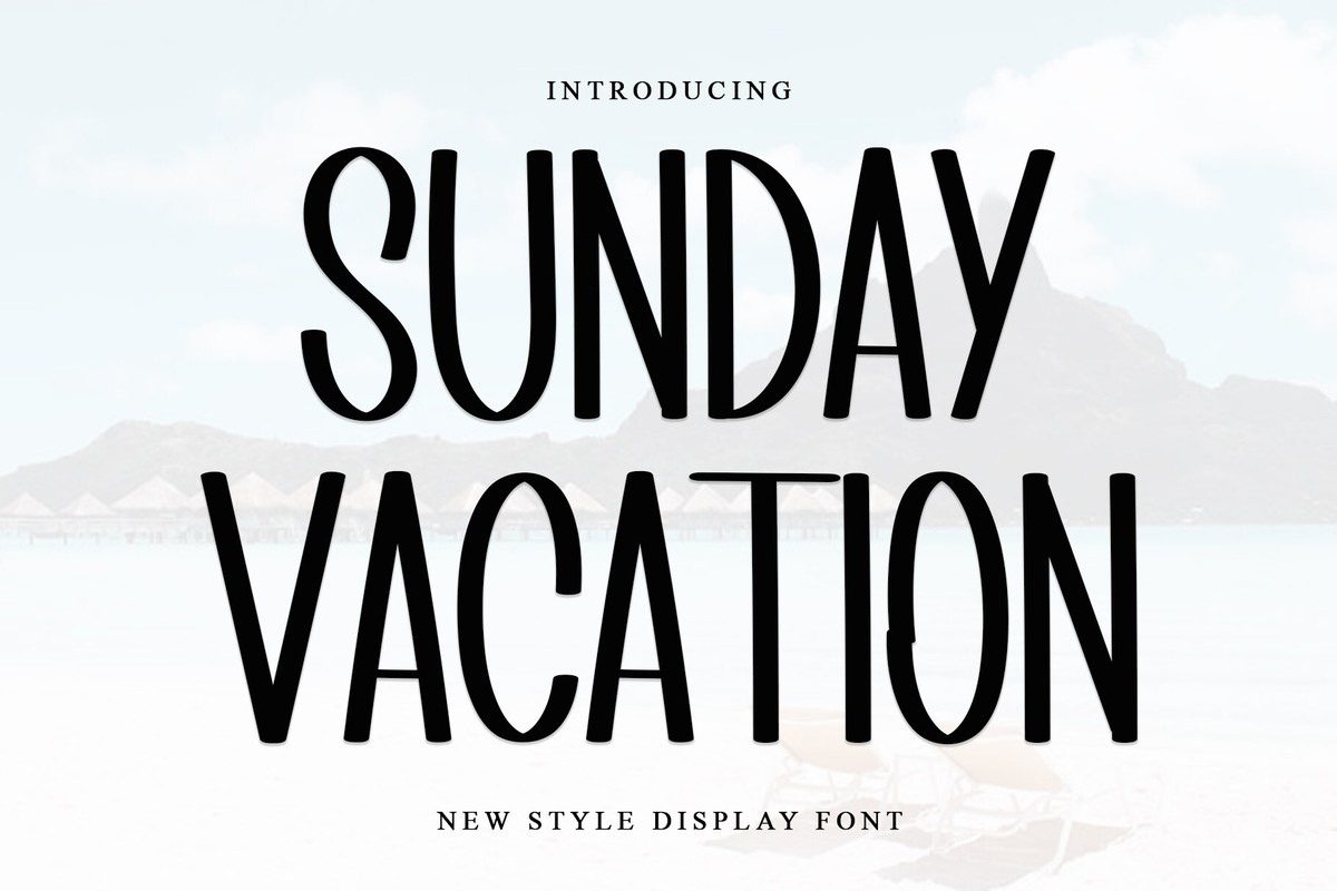 Sunday Vacation Font