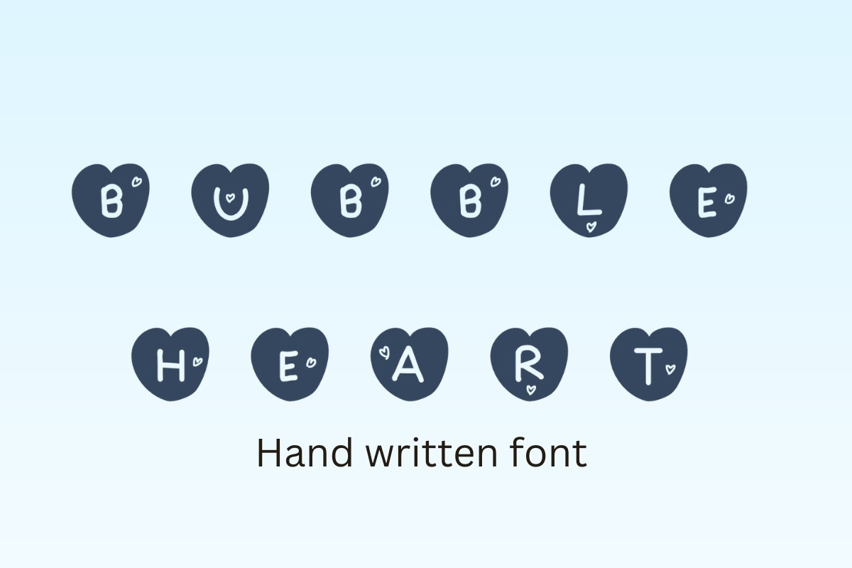 Bubble Heart Font