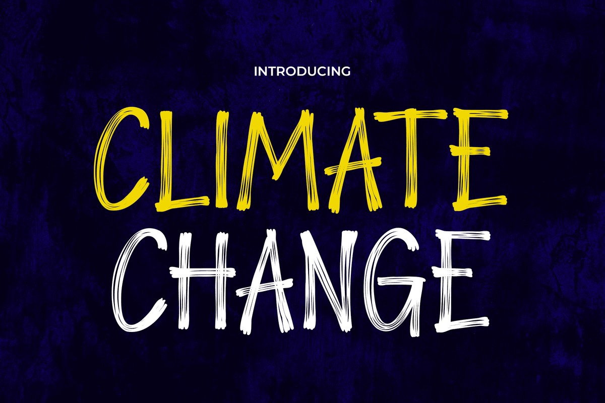 Climate Change Font