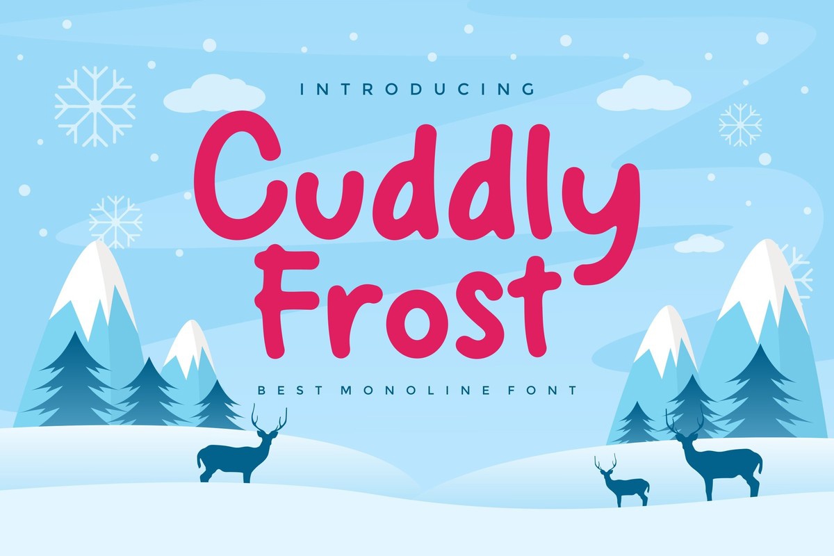 Cuddly Frost Font