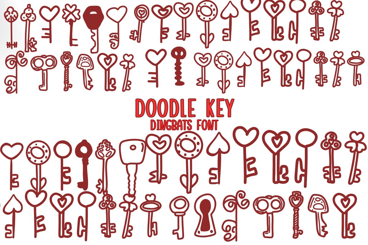 Doodle Key Font