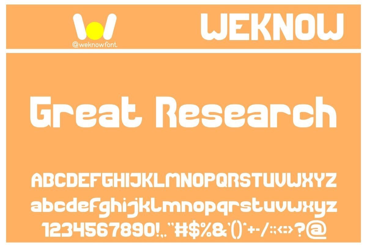 Great Research Font