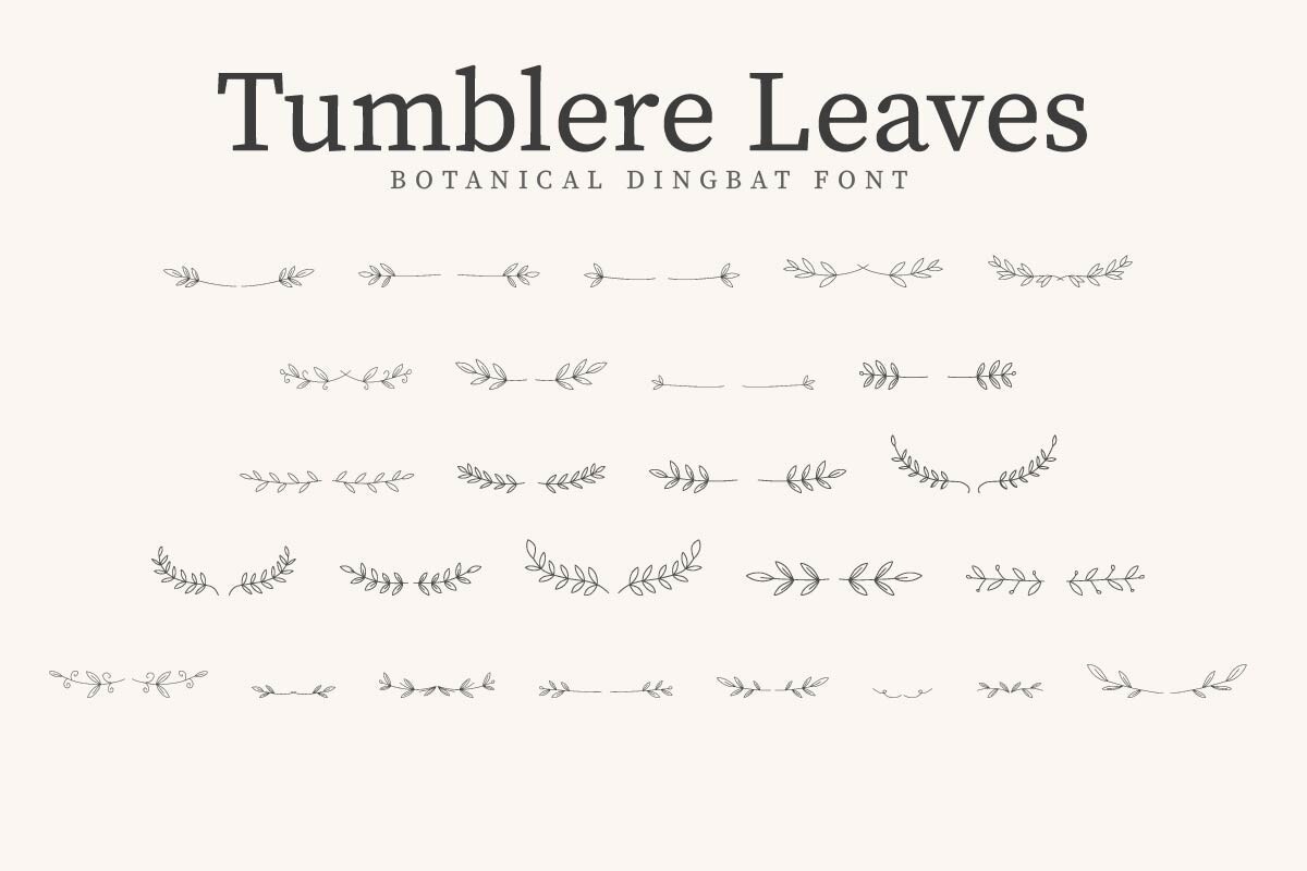 Tumblere Leaves Font