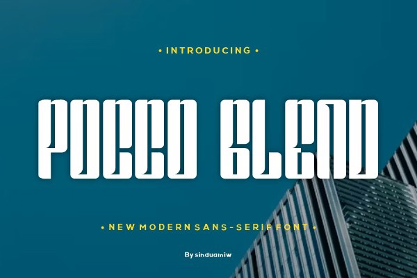 Pocco Glend Font