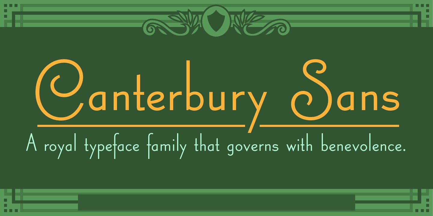 Canterbury Sans RR Font