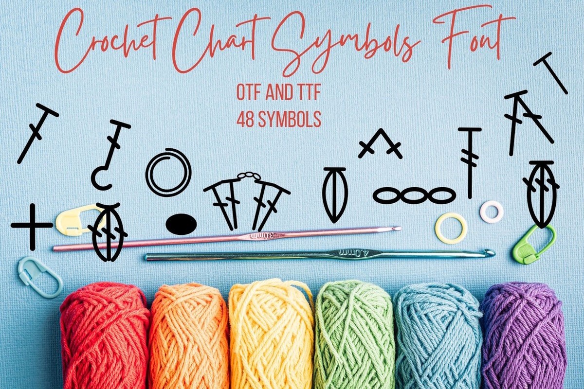 Crochet Chart Symbols Font