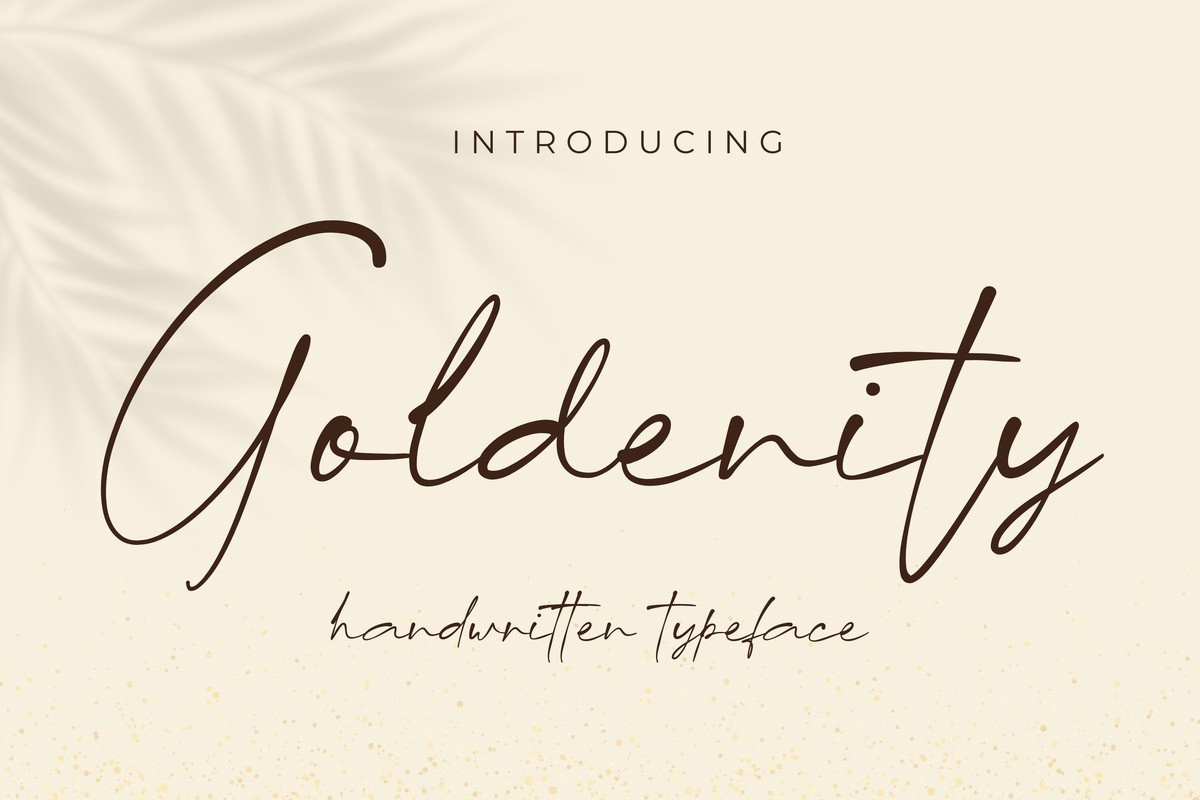 Goldenity Font