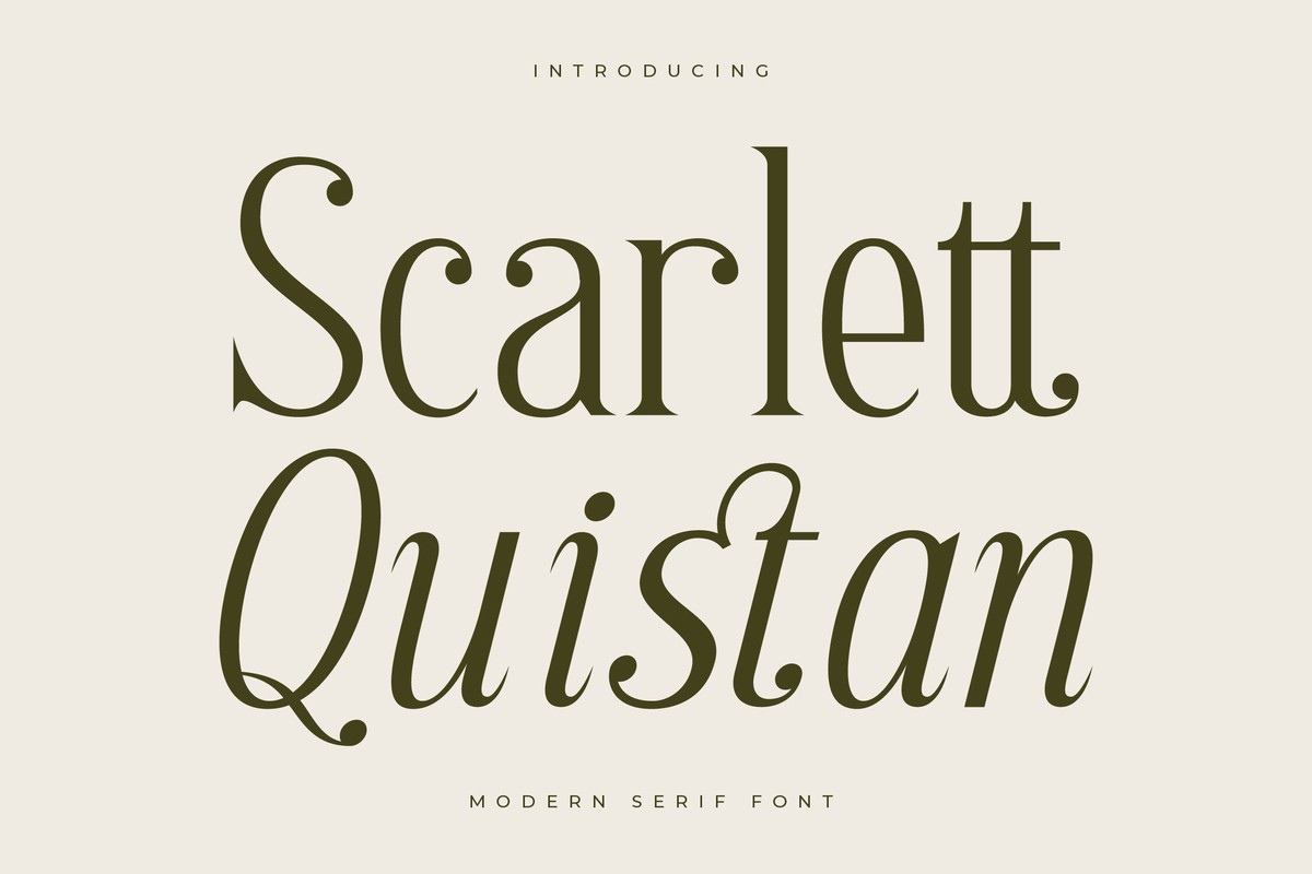 Scarlett Quistan Font