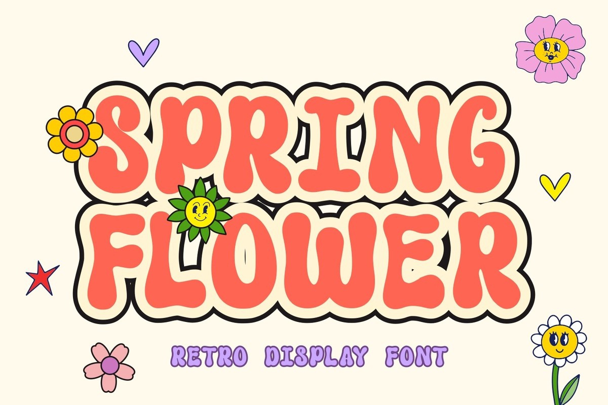 Spring Flower Font