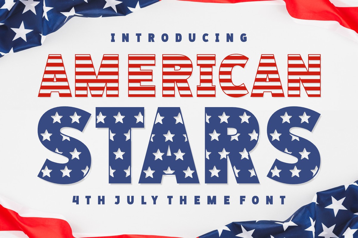 American Stars Font