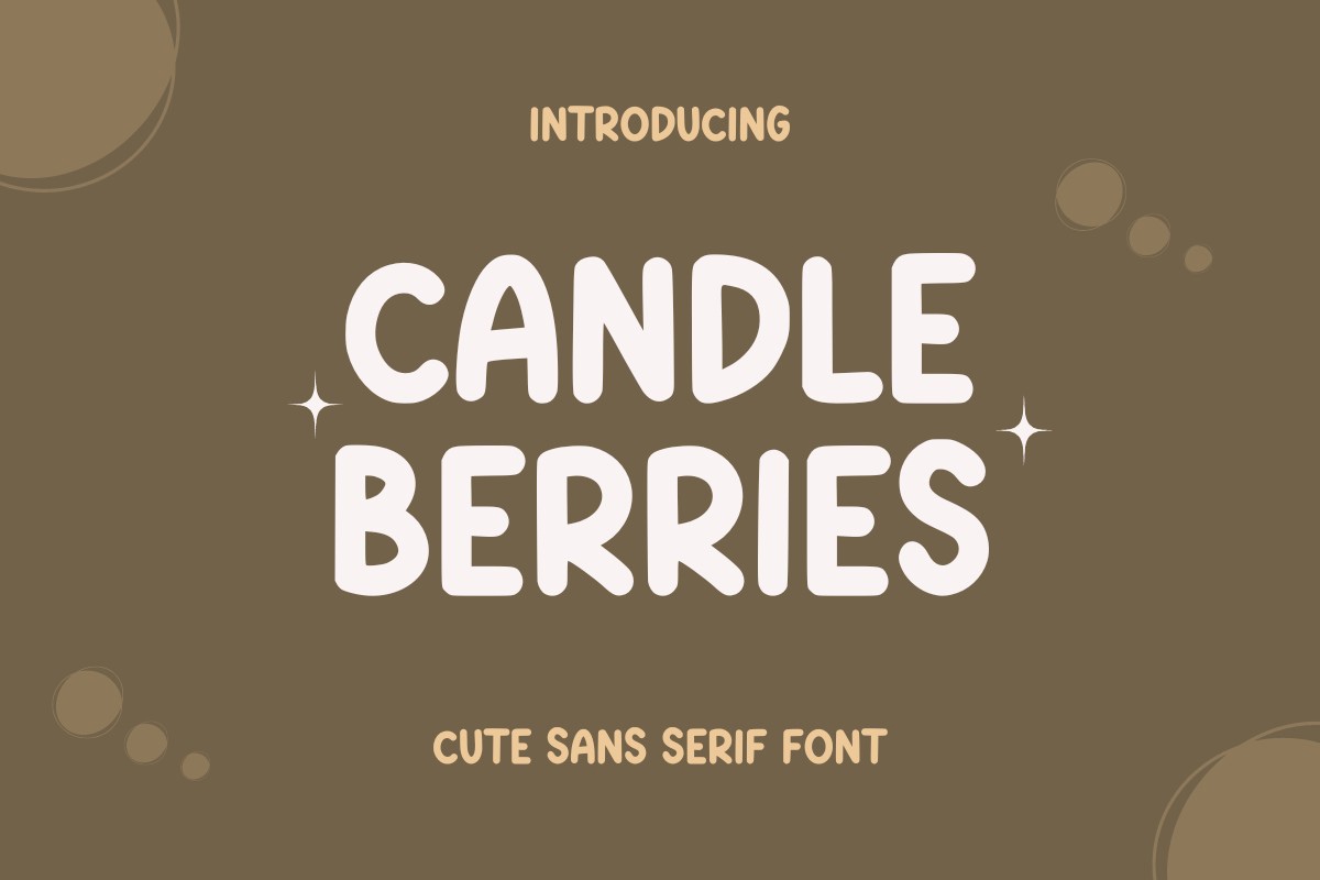 Candle Berries Font