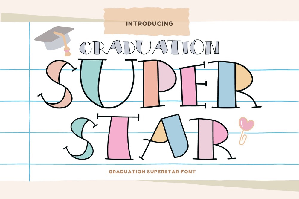 Graduation Superstar Font