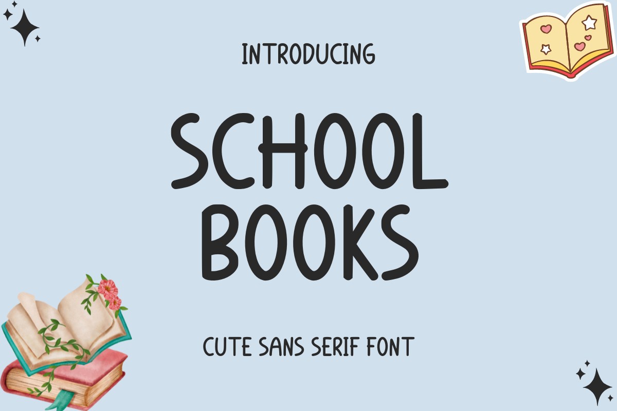 School Books Font