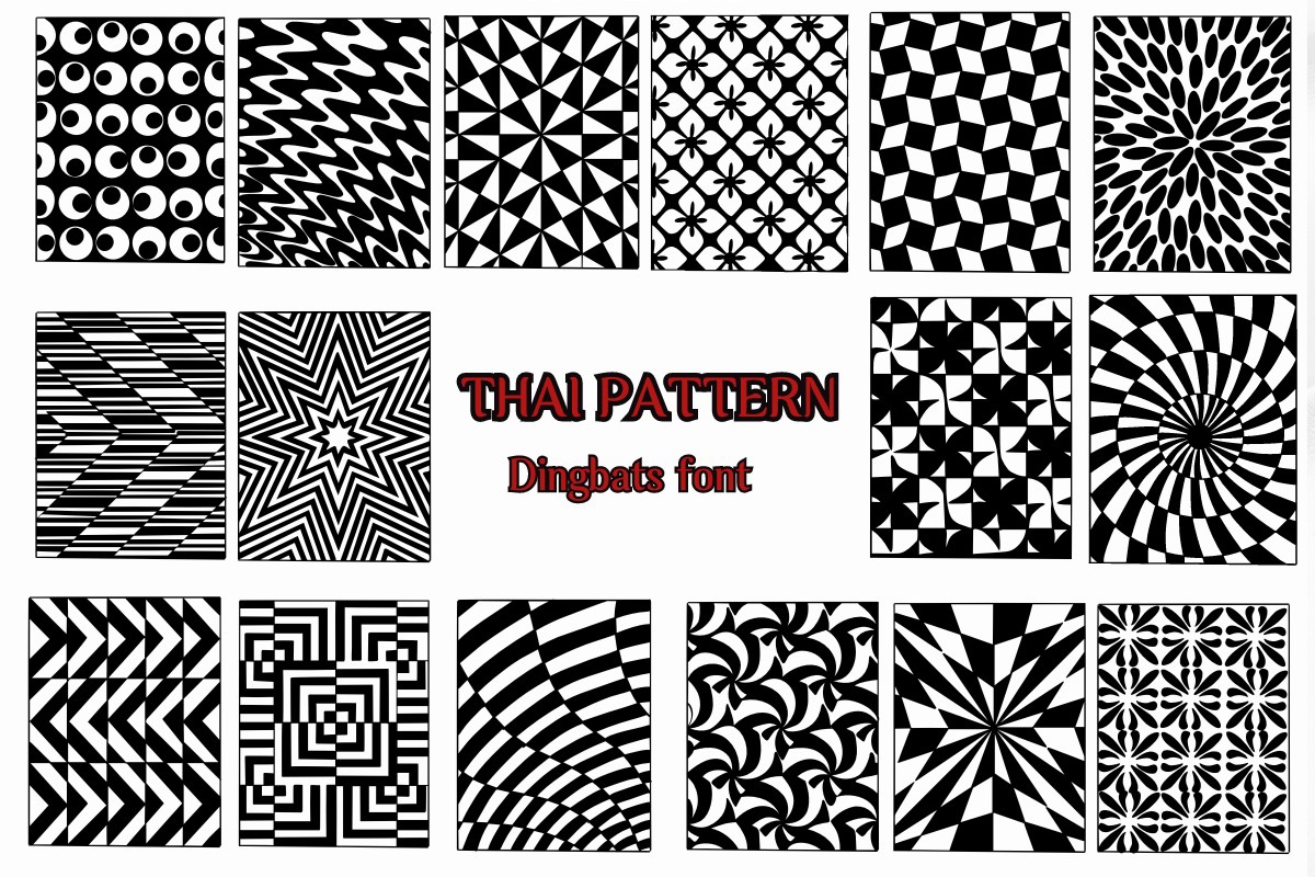 Thai Pattern Font