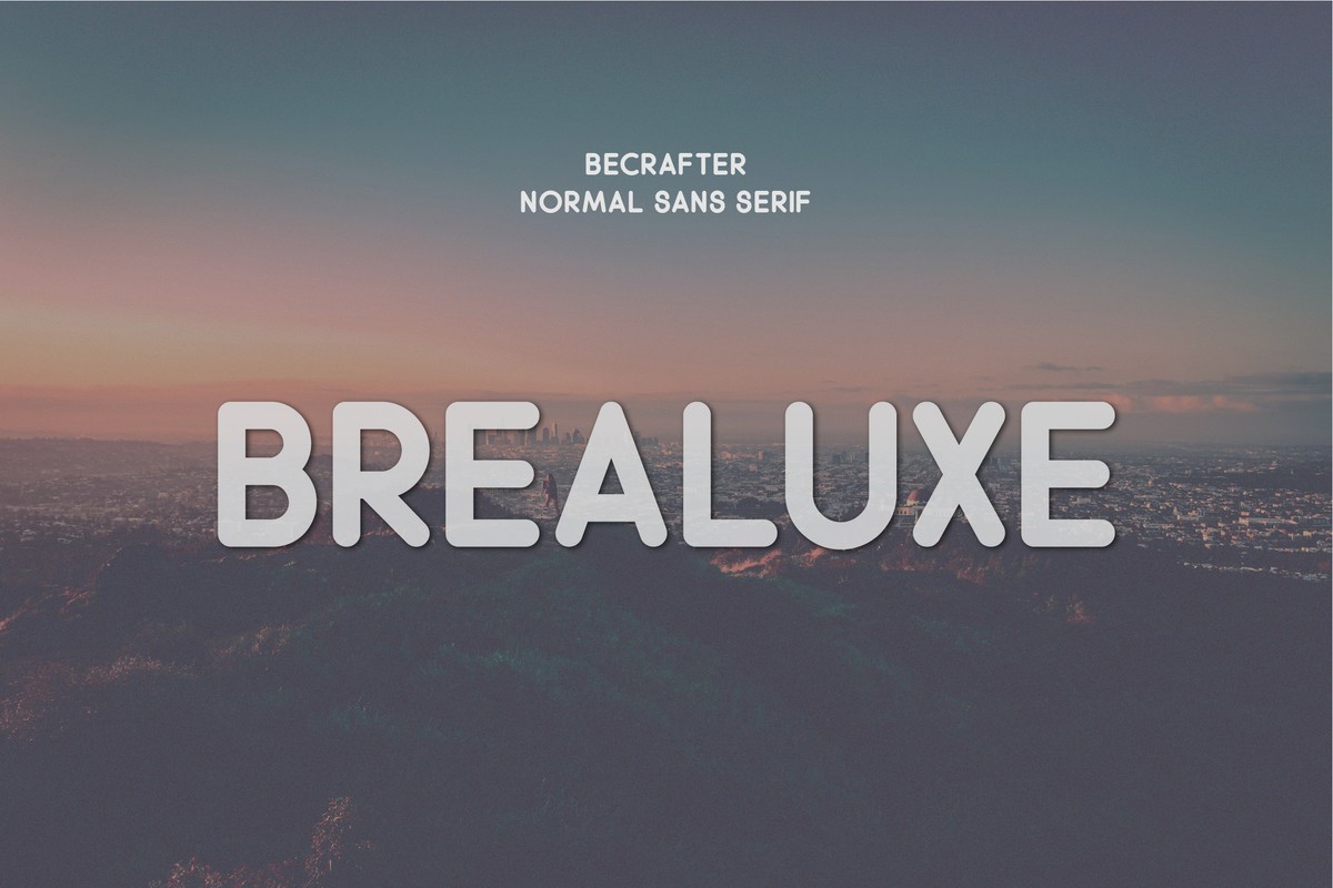 Brealuxe Rounded Font