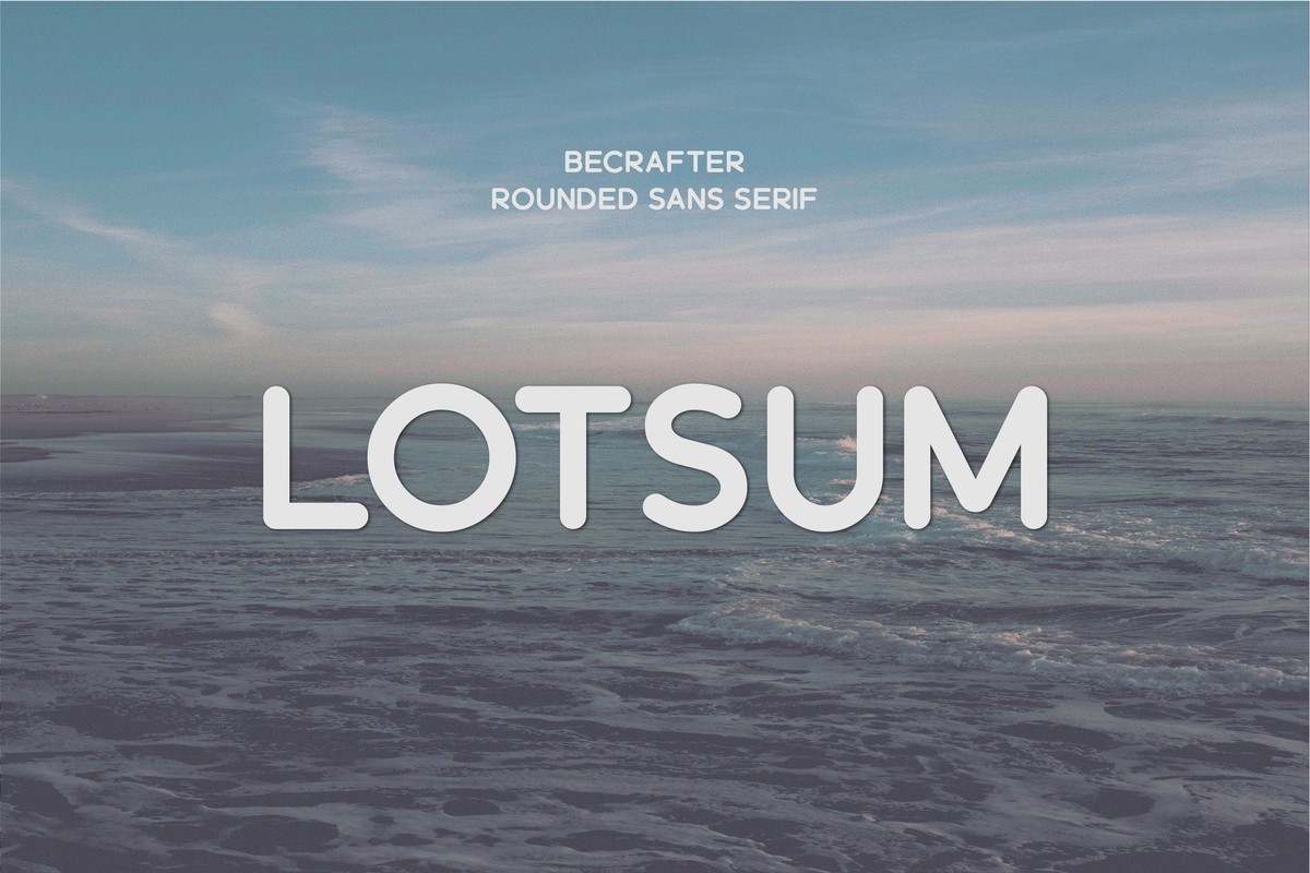 Lotsum Rounded Font