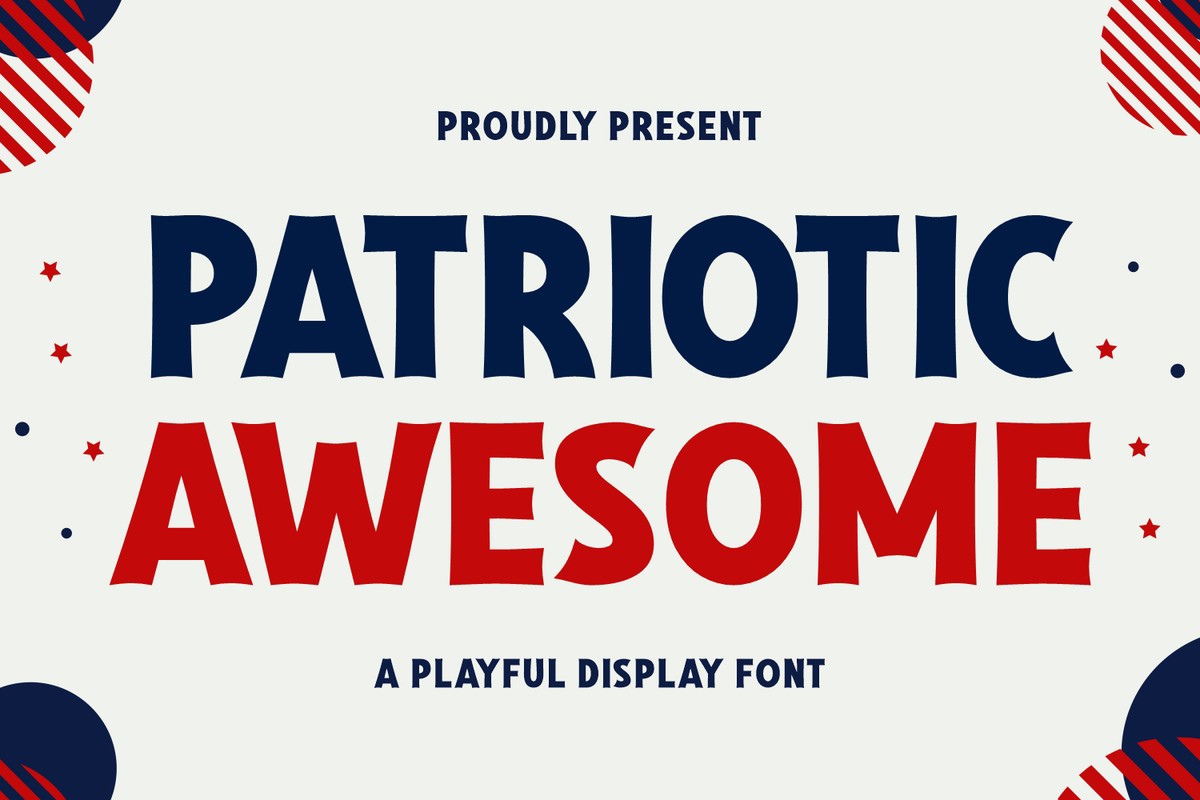 Patriotic Awesome Font