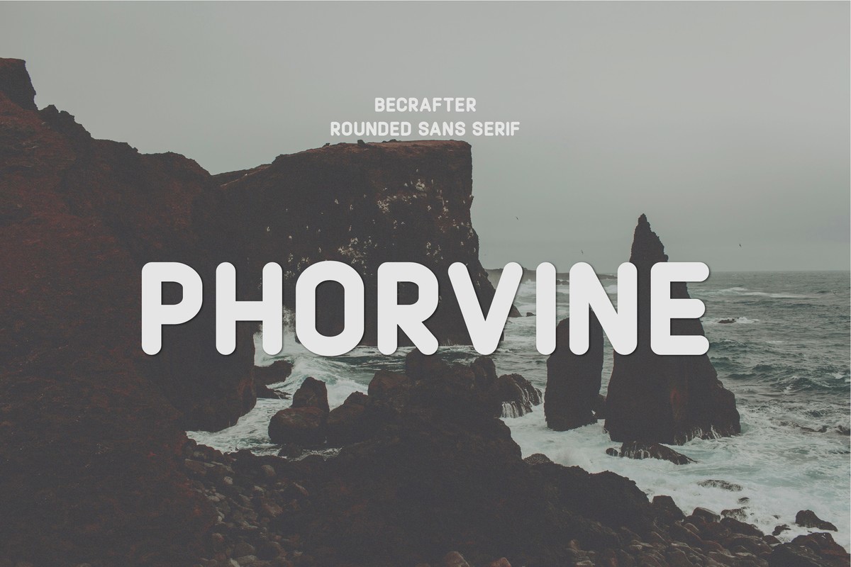 Phorvine Rounded Font