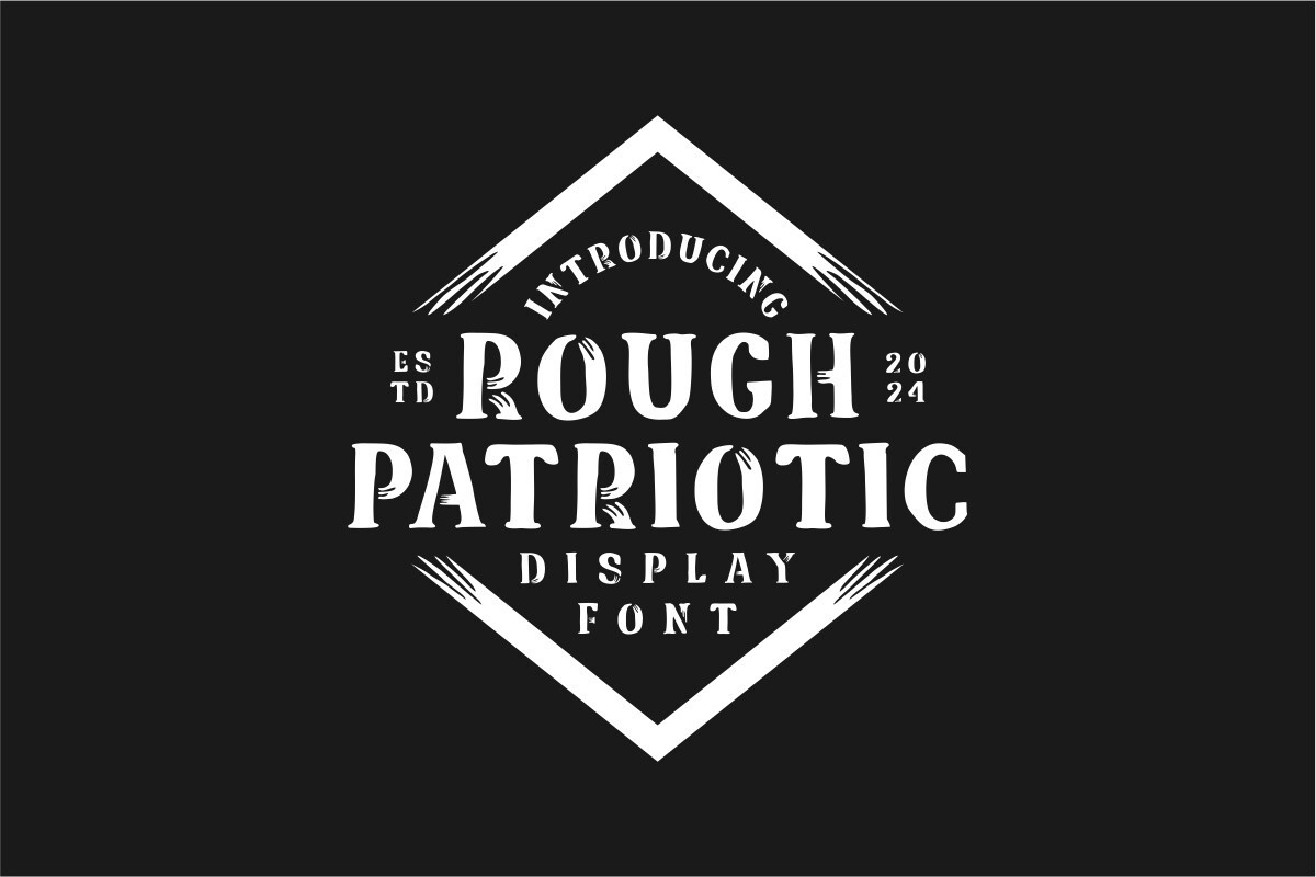 Rough Patriotic Font