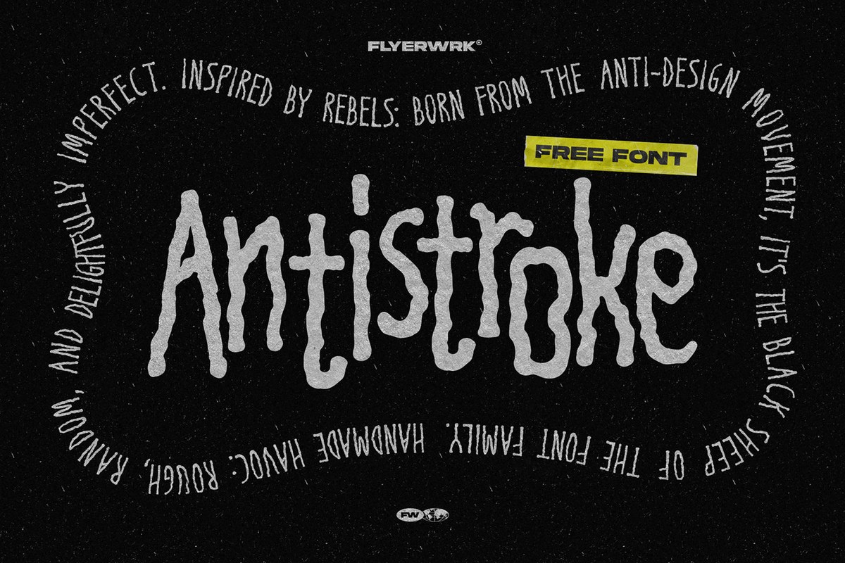 AntiStroke Font