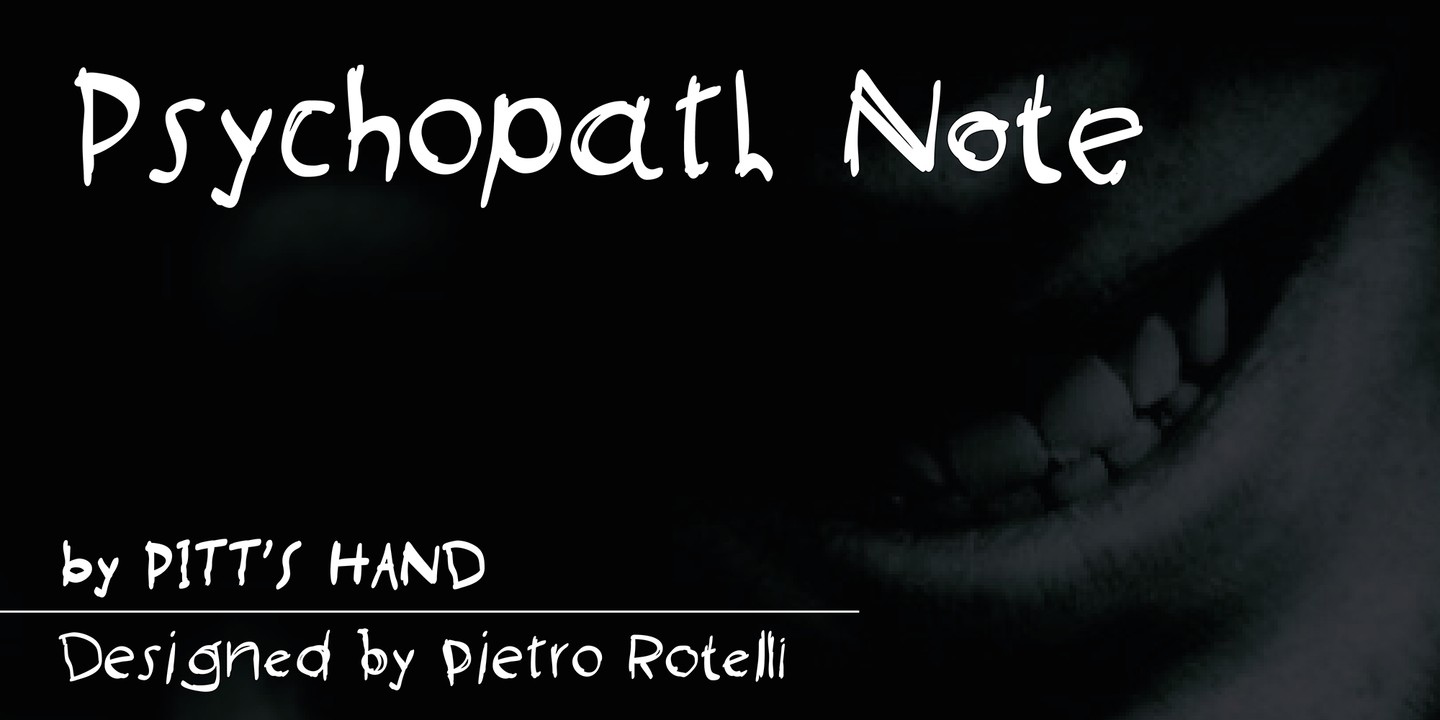 Psychopath Note Font