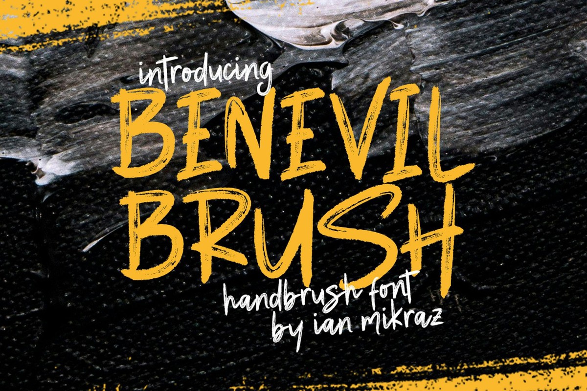 Benevil Brush Font