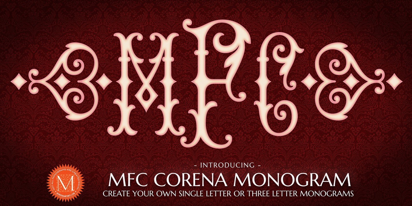 MFC Corena Monogram Font